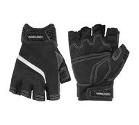 HANDLANDY Mitaines de travail rembourrées, gants anti-collision en TPR pour mécanicien, entrepôt, charpentier (noir réfléchissant, L)