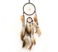 Handmade Attrape-Rêves, Vintage Capteur de Rêves en Plumes, Attrape-Rêves de Style Bohème, pour Décoration Murale Suspendue, Orne