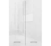 Hangcast Pola Mini DD – Étagère de salle de bain Plain avec porte longue | Couleur : blanc brillant | Dimensions : 64 x 90 x 30 cm