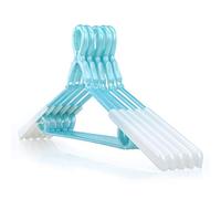 HANGERWORLD Lot de 10 cintres Coupe-Vent en Plastique Bleu 36 cm s'étend jusqu'à 55 cm