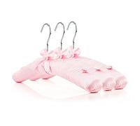 Hangerworld Lot de 10 cintres en Satin de Coton rembourré Rose 38 cm