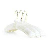Hangerworld Lot de 10 Cintres Satin Ivoire 43cm