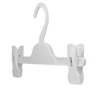 Hangerworld Lot de 20 cintres en Plastique à Pinces pour Jupe/Pantalon Blanc - 28cm