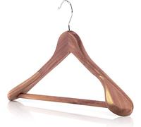 Hangerworld Lot de 5 cintres en Bois de cèdre avec épaules bombées pour Vestes Naturel