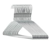 Hangerworld Lot de 50 cintres en métal à Barre Pantalon Argenté