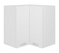 vidaXL Armoire d'angle suspendue Lyon Blanc 57x57x60 cm Bois