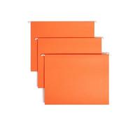 Hanging File Folders, 1/5 Tab, 11 Point Stock, Letter, Orange, 25/Box