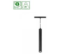 HANGIT Projecteur LED pour rail électrique, 48V, 12W, angle de diffusion 25°, lumière blanc chaud, couleur noire