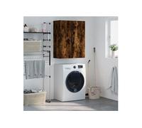 vidaXL Armoire murale 69,5x34x90 cm Chêne fumé 828449