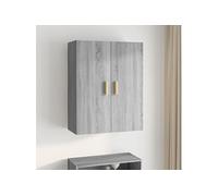 vidaXL Armoire murale suspendue Sonoma gris 69,5x34x90 cm