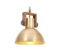 Hanglamp industrieel rond 25 W E27 30 cm messingkleurig320533