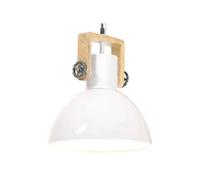 Vidaxl Lampe Suspendue Industrielle 25 W Blanc Rond 30 Cm E27