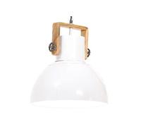 vidaXL Suspension industrielle 25 W E27 40 cm - Rond Blanc