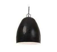 vidaXL Hanglamp industrieel rond 25 W E27 42 cm zwart320557 Noir G