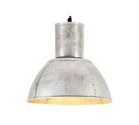 Hanglamp rond 25 W E27 28,5 cm zilverkleurig320567