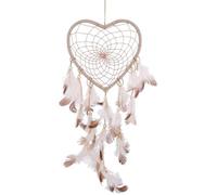 Hangqiao Attrape-rêves net, Rotin, Blanc, Diamètre: 13cm/5,12"", Taille: Long: 45cm/17,72"" Label