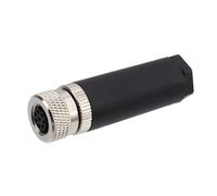 HangTon Lot de 2 connecteurs de câble femelle M8 à 8 broches, à souder, code A, alimentation 24 V CC 1,5 A, étanchéité IP67, non blindé, circulaire, aéronautique, pour automatisation industrielle,