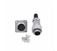 Hangton ws16 4 - Pin Aviation round Metal Connector 5a 18awg Cable Plug Panel Mounting socket Industrial Power AC Solar Vehicle Outdoor Applications