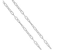 hannger Chaîne en acier inoxydable, 2Pcs Φ2mm 2M Chaîne métallique à maillons suspendue de sécurité, Chaîne résistante à la corrosion et à la rouille pour chaînes antivol/chaînes d'ascenseur/rambarde