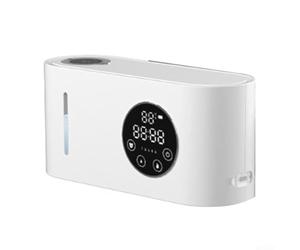 HanOaki Distributeur de savon à induction avec capteur intelligent - Support mural rechargeable par USB - Réservoir de 500 ml - Design anti-goutte - Cinq niveaux de sortie en mousse pour la famille et