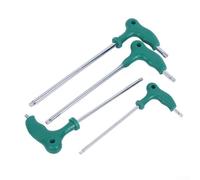 HanOaki Jeu de 7 pièces pour tournevis Torx Star avec poignée en T pour une répartition équilibrée de la force et un meilleur effet de levier de l'utilisateur dans les espaces restreints (clé