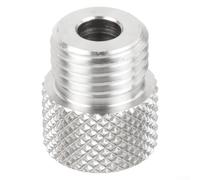 HanOaki Manchon de perçage en acier inoxydable pour gabarit de cheville M14 de 3 à 10 mm, guide de perçage du bois pour la fabrication de trous de poche précis, argent, 1 paquet (6 mm)