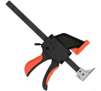 HanOaki Pince de rail de guidage 160 mm à dégagement rapide pour rails compatibles avec ponceuse à clip F avec mécanisme de levier optimisé et confort de préhension (B)