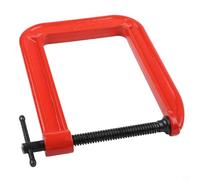 HanOaki Pince G robuste de 110 mm, ouverture de mâchoire de 305 mm, profondeur de gorge de 305 mm, fixation en fonte ductile pour le travail du bois pour collage, soudure et travaux manuels, orange (D