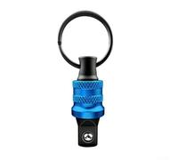 HanOaki Porte-douilles de 1,9 cm avec verrou mécanique pour entraînement hexagonal, organiseur à connexion rapide en alliage pour outils de monteur de ligne et bricolage, argenté, 1 lot (A)