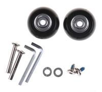 HanOaki Roulettes de rechange silencieuses en alliage de caoutchouc pour réparation de bagages (40 x 18 mm)