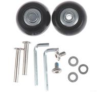HanOaki Roulettes de rechange silencieuses en alliage de caoutchouc pour réparation de bagages et chariots (43 mm x 18 mm)
