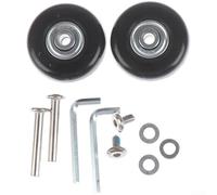 HanOaki Roulettes de rechange silencieuses en alliage de caoutchouc pour réparation de chariots de bagages (45 mm x 18 mm)