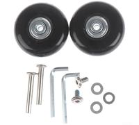HanOaki Roulettes de rechange silencieuses en alliage de caoutchouc pour réparation de chariots de bagages (54 mm x 18 mm)