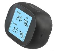 HanOaki Thermomètre et hygromètre sans fil rechargeables, station météo électronique numérique avec chargement USB pour usage intérieur et extérieur (un à un)