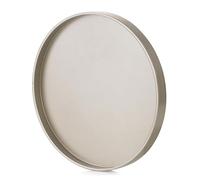 Hanobe Plateau de Service Bois: Rustique Plat Decoratif Rond Petit Marron Cafe Plateaux Perles Boho Mini Table Plats Ferme Deco pour Repas Canapé Cuisine, 30cm
