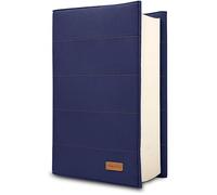 HANOI Collection® Housse pour livres de lecture ajustable et rembourrée. Housse de transport pour livres rembourrée. Couverture de livres, Protection pour livres. (Bleu foncé, Petite)