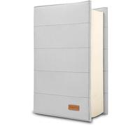 Hanoi Collection® Housse pour livres de lecture ajustable et rembourrée. Protection pour livres. Gris clair, Petite