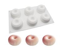 HanQZen Set de moules à gâteau en silicone 3D fraise et framboise - Moules à dessert flexibles pour mousse, brownies, gelée, glaces et sucreries (motif fruits) (en forme d'anneau) (blanc)