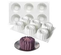 HanQZen Set de moules à gâteau en silicone 3D fraise et framboise - Moules à dessert flexibles pour mousse, brownies, gelée, glaces et sucreries (motif fruits) ((velours)(blanc))