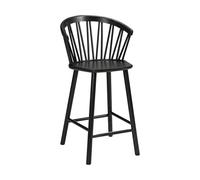 Hans K Fauteuil de bar ZigZag 63 cm Lasuré noir