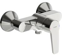 Hansa 51450163 Baignoire/douche mitigeur pour montage mural hansapinto | Corps en laiton entzinkung Bras réglable, blocage Eau Chaude - 17L/min à 3 bar