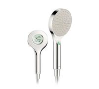 Hansa Activejet - Pommeau de douche Digital 120, avec écran électronique, chrome / gris clair 84310180