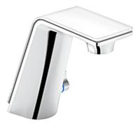 Hansa ALESSI Sense by HANSA mitigeur lavabo 07732201 fonctionnement sur batterie, avec affichage LED, saillie 118 mm, chromé /blanc