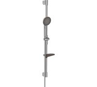 Hansa Armaturen - Set de douche Aurelia - 3 jets, barre 970 mm raccourcissable, acier brossé