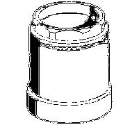 Hansa bague M52x1 sw 45 59912339 2000 , AF 45 (-2015)