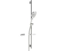 Hansa Activejet - Set de douche avec flexible, barre et douchette, 3 jets, chrome 84370230