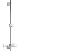 Hansa Barre murale Set/Set de douche BASICJET (sans douche à main) | Barre murale, Set de montage, Schieber, porte-savon, HJZ Support : réglable, cône à douille pour flexible de douche, Stange 720 mm