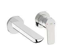 Hansa Basic - Mitigeur de lavabo encastrable, installation à 2 trous, chrome 55602103