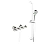 Hansa Basic - Set de douche avec thermostat, 3 jets, chrome 55150131