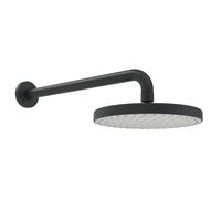 Hansa Basicjet - Douche de tête 20 cm, bras de douche 35 cm, noir mat 4436010033